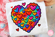 Brushstroke Valentine Heart PNG, an Illustration by CreationArt (Thumbnail 1 of 5)