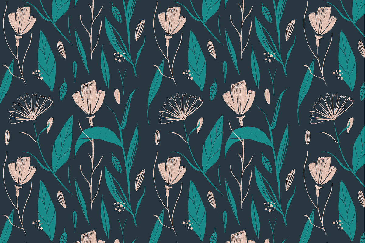 Floral Seamless Patterns, a Pattern Graphic by Marinastu (Photo 6 of 10)