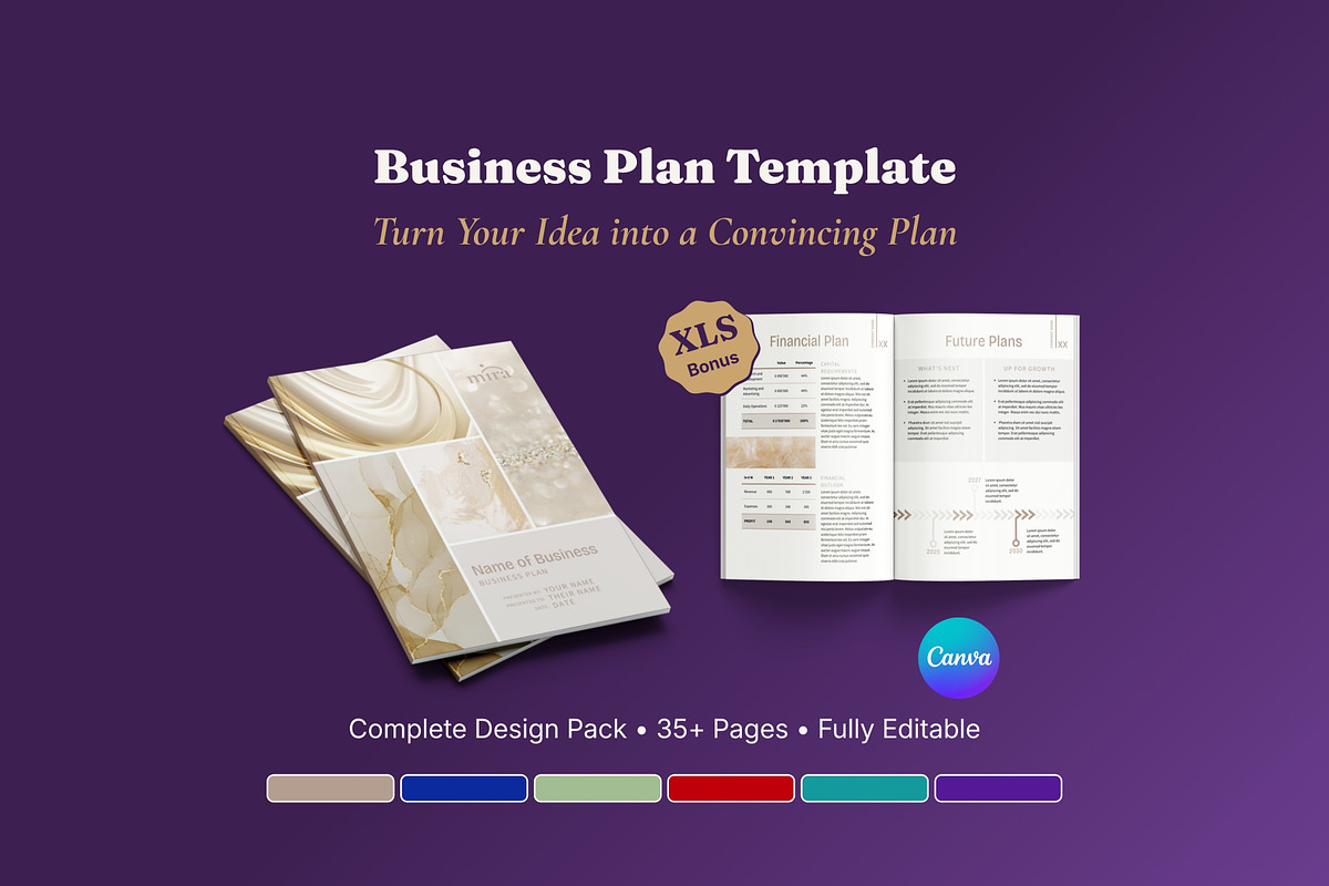 Business Plan and Projections Sheet, a Brochure Template by B2 Studio (Photo 1 of 18)