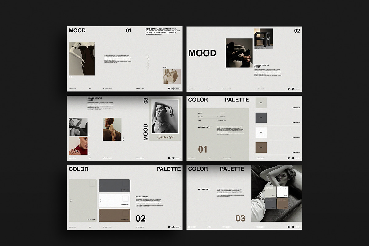 Aura Mood & Brief Template | Canva, a Presentation Template by TemplateFolio-Shop (Photo 8 of 13)
