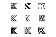 9 K Letter Logos - Vector & Mock-Up, a Branding & Logo Template by Multiple (Thumbnail 5 of 5)