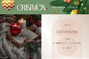 Cristmon, a Sans Serif Font by Burntilldead (Thumbnail 4 of 9)