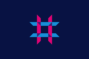 modern hashtag logo, a Branding & Logo Template by Rasagama Studio