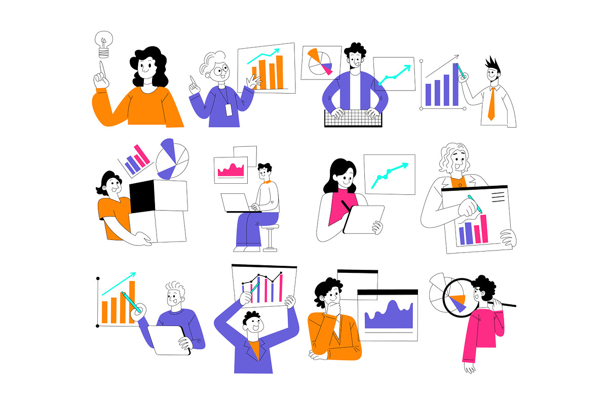Analyst Illustration Element, an Object Graphic by SLAB! Design (Photo 2 of 2)
