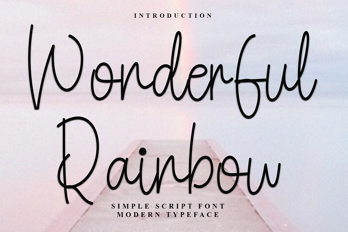 Wonderful Rainbow, a Handwritten Font by FreshTypeINK (Photo 1 of 7)