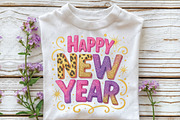 Happy New Year Leopard PNG, an Illustration by CraftArtStudio (Thumbnail 2 of 4)