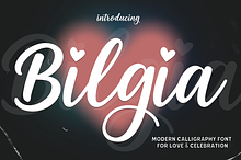Bilgia Modern Calligraphy Font