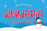 Wonderia | Display Font, a Script Font by Almeera Std (Thumbnail 1 of 7)