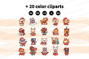 Cute Kawaii Christmas Pet Cat Dog, a Seasonal Illustration by Palau (Thumbnail 10 of 12)