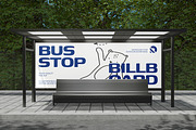 Bus Stop Billboard Mockup, an Advertising Mockup by Unerispace (Thumbnail 4 of 5)