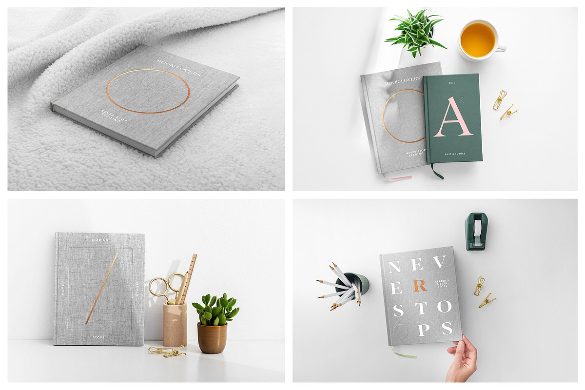 Book Cover Mockups - Hardcover Book, a Books & Magazine Mockup by Mr.Mockup™ (Photo 5 of 11)