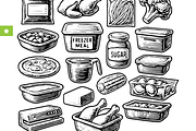 Vintage Meal Prep & Freezer Icons, an Object Graphic by RT Studio (Thumbnail 2 of 3)