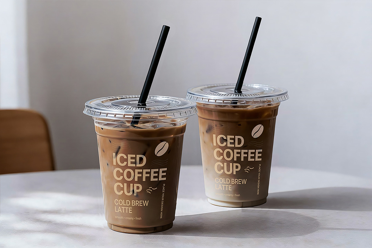 Iced Coffee Cup Mockup, a Cups & Container Mockup by Pitchlook.Studio (Photo 4 of 4)