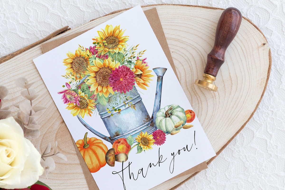 Fall Clipart Set, an Illustration by JennyColorArt (Photo 4 of 4)