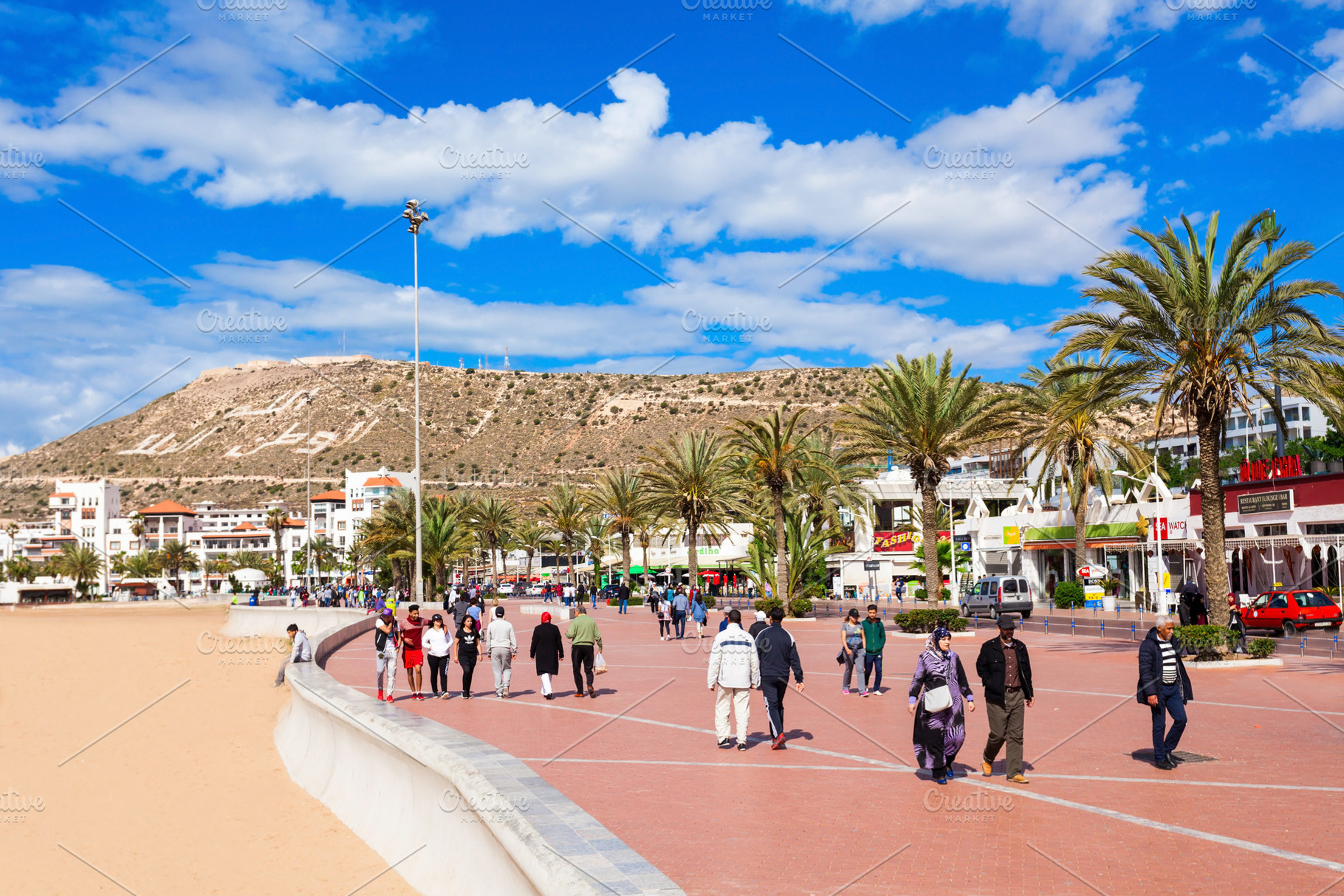Agadir seafront, Morocco, a Photo by saiko3p