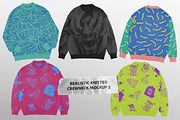 Realistic Knitted Crewneck Mockup 2, an Apparel Mockup by Uncentrifuged Pressure (Thumbnail 1 of 12)