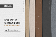 Paper Texture Procreate Brush Bundle, a Brush Add-On by Katsia Liat (Jazwinska) (Thumbnail 1 of 12)