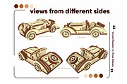 Small Sport Car - Laser Cut File, an Object Graphic by VectorPainter (Thumbnail 15 of 18)