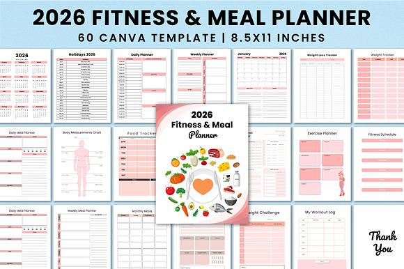 2026 Fitness & Meal Planner For KDP preview 7