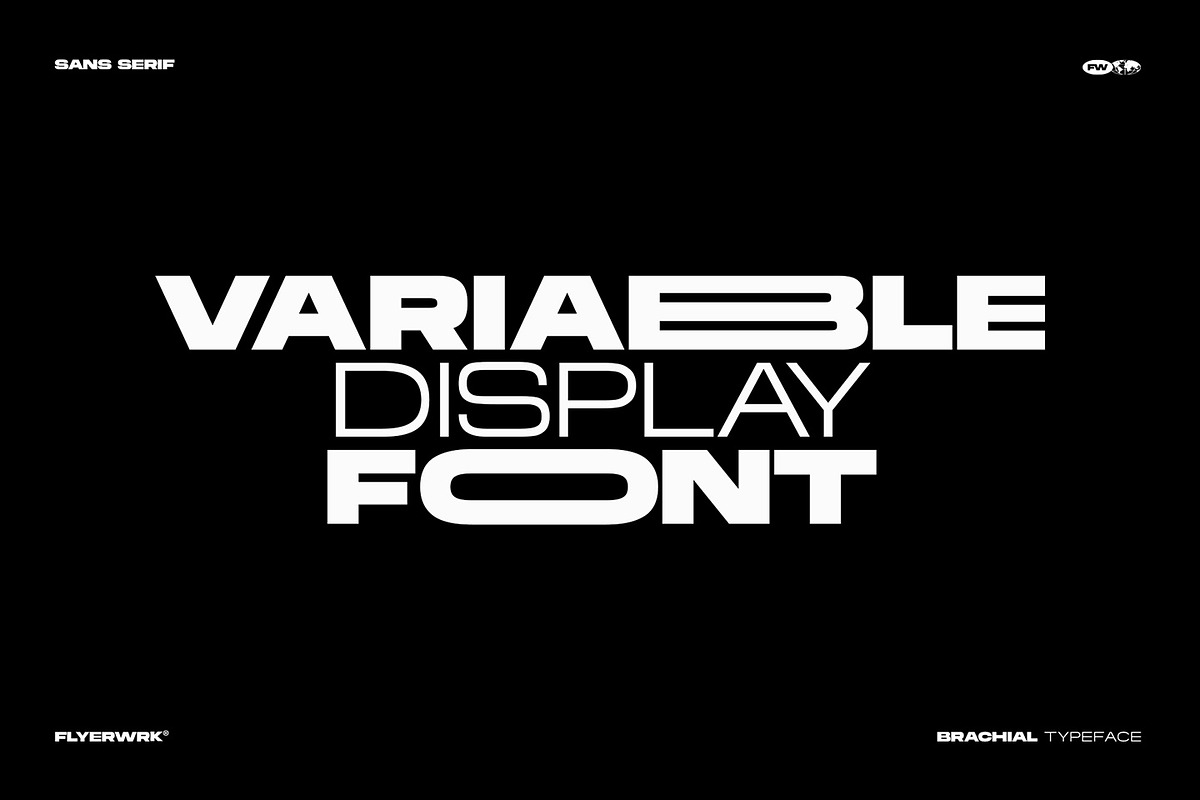 Brachial - Ultra Wide Font, a Sans Serif Font by FLYERWRK (Photo 4 of 10)