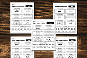 Fry First Hundred Sight Word Work, a Print Template by Graphicsnext (Thumbnail 3 of 6)