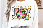 Joy Colorful Glitter Christmas Png, an Illustration by Libby Wishes (Thumbnail 2 of 6)