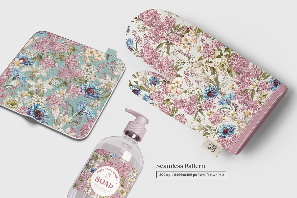 Tender Flora Botanical Pattern, a Pattern Graphic by Yello_illustration (Photo 8 of 14)