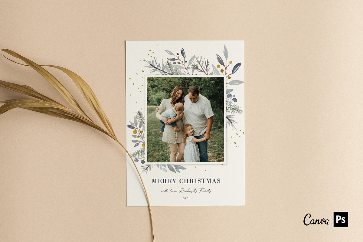 Christmas Card Template CD308, an Invitation Template by Salsal Design (Photo 3 of 5)