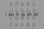 Cute Wolf Characters, an Animal Illustration by Palau (Thumbnail 7 of 10)