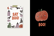 Happy Halloween Watercolor Clipart, a Decorative Illustration by Cute And Wild (Thumbnail 5 of 6)