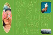 Modern Geometric Thin Font - Verisio, a Font by CreativeFolks (Thumbnail 5 of 6)