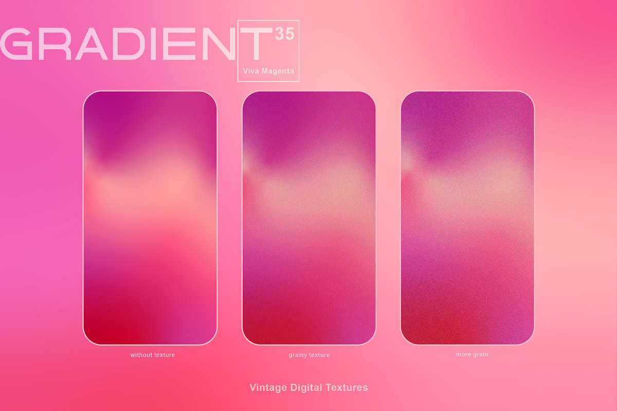 Viva Magenta Vector Grainy Gradient, a Texture Graphic by Vintage Digital Textures (Photo 5 of 13)