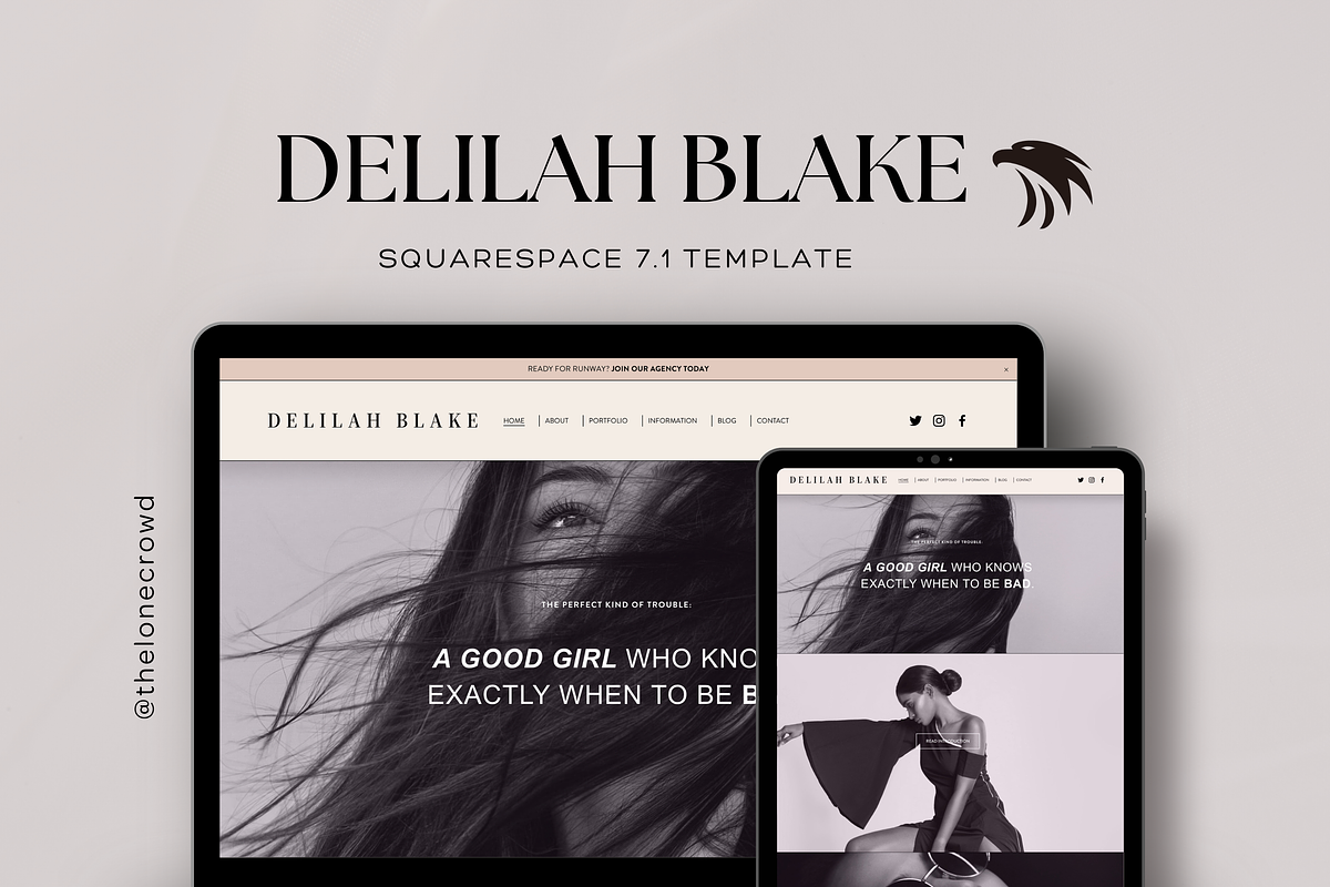 Squarespace 7.1 Website Template, a Squarespace Template by The Lone Crowd (Photo 1 of 8)
