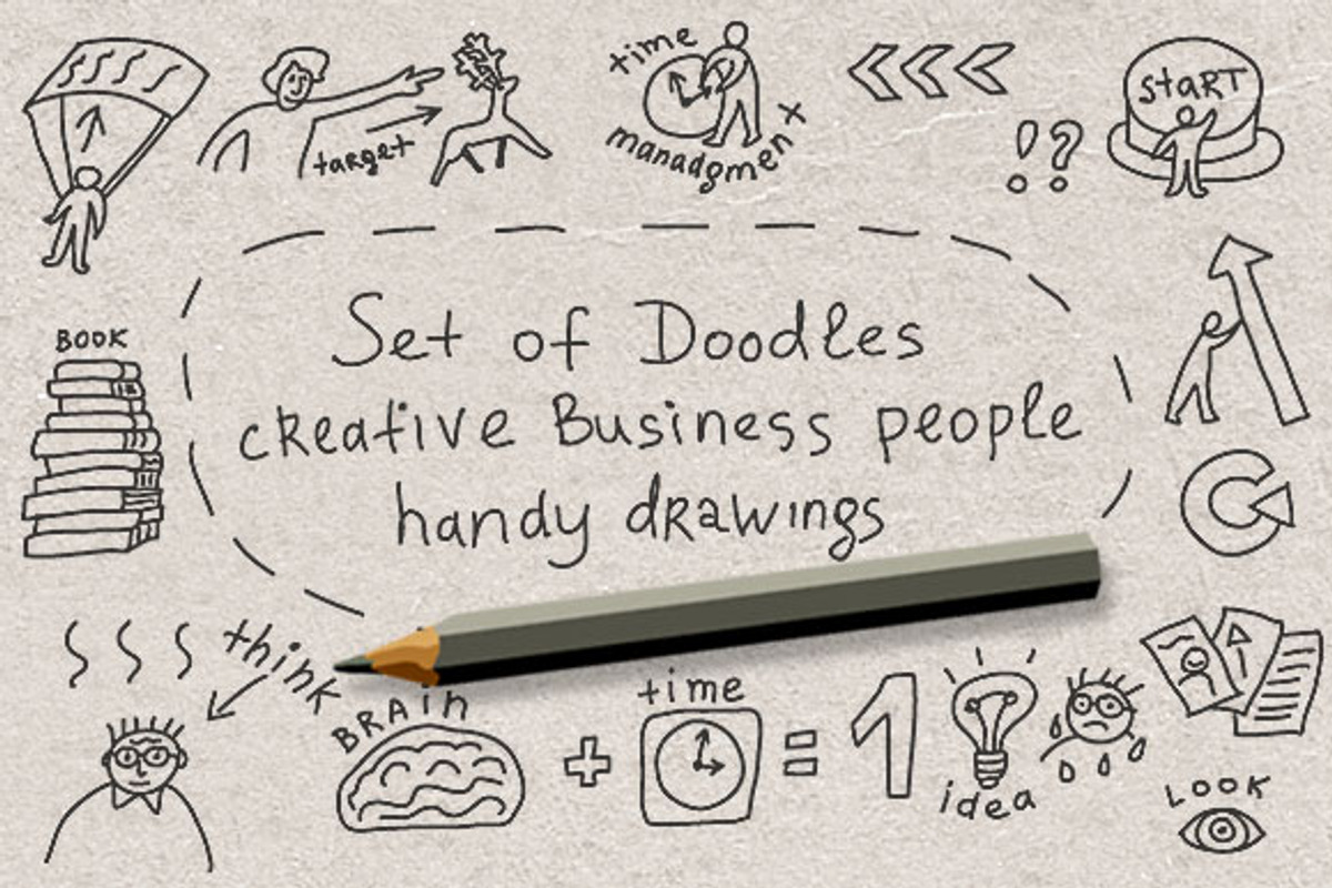 Doodles creative business people, a Person Illustration by Crowhouse (Photo 1 of 5)