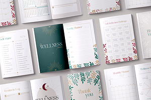 Wellness Journal Canva & Printable