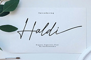 Haldi signature, a Font by Sulthan Studio (Thumbnail 1 of 8)