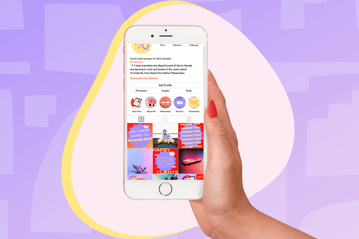 Bright Canva Instagram Post Template, a Social Media Template by Kurly Creative (Photo 6 of 9)