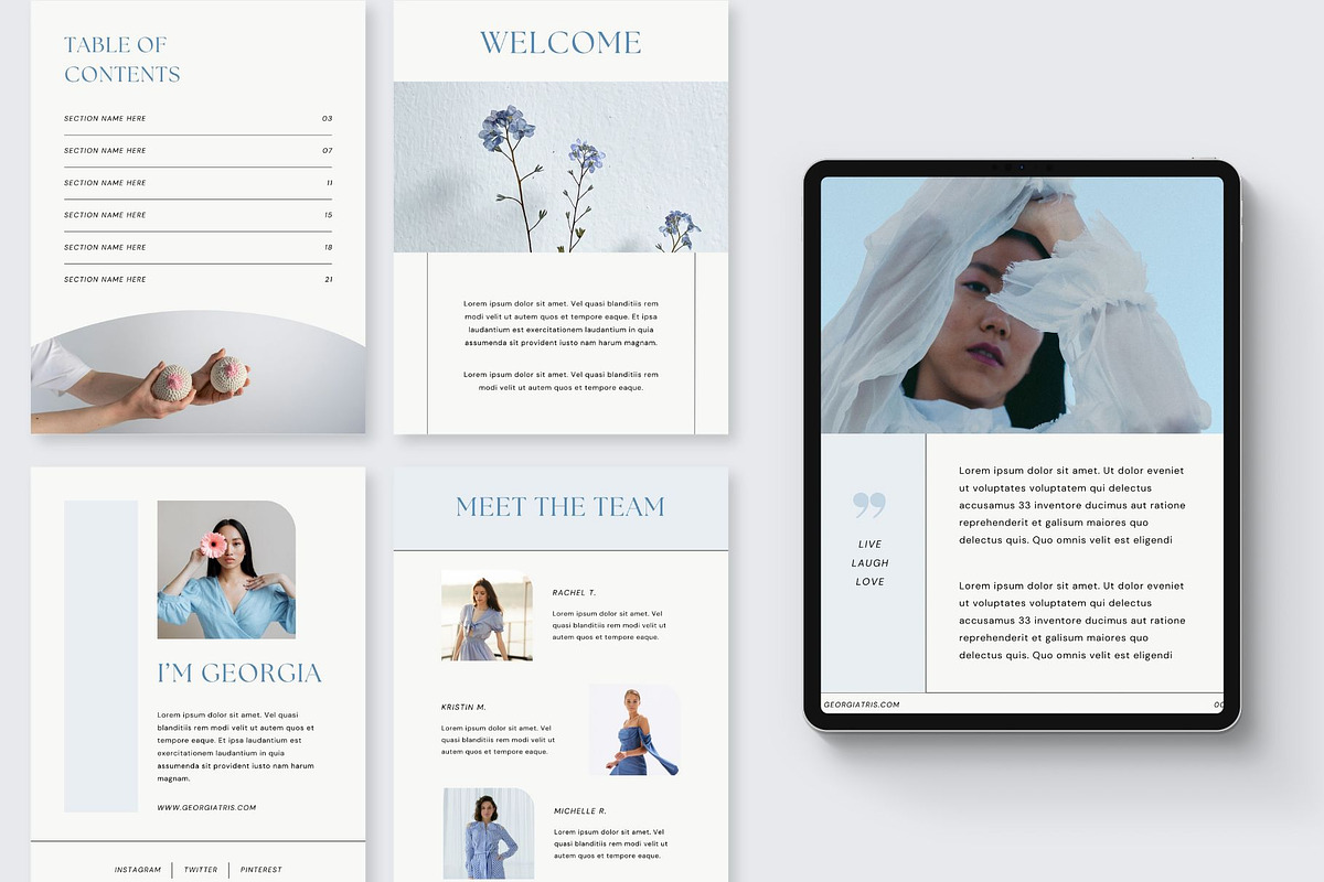 E-book Canva Template | Indigo, a Print Template by BoldNStudio (Photo 4 of 10)