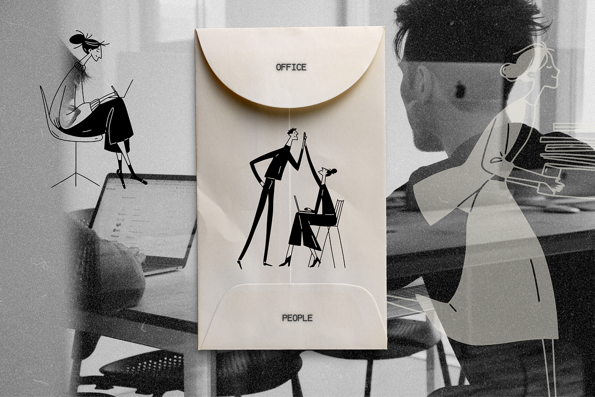 Office Life: 50 Line Art Characters, a Person Illustration by Veyla (Photo 10 of 14)