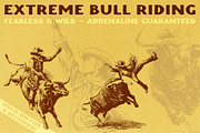 Vintage Retro Rodeo illustrations, an Object Illustration by Nocturnal Wolf (Thumbnail 3 of 17)