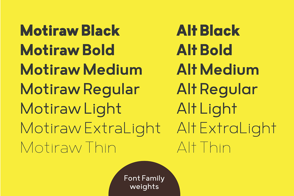 Motiraw, a Sans Serif Font by Typesketchbook Foundry (Photo 9 of 10)