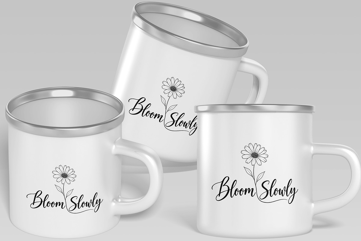 Bloom Slowly Floral Line Art, a Decorative Illustration by Ghagra (Photo 4 of 7)