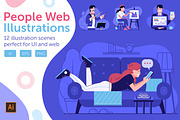 Web Marketing People Illustrations, a Person Illustration by Alex Krugli (Thumbnail 1 of 6)