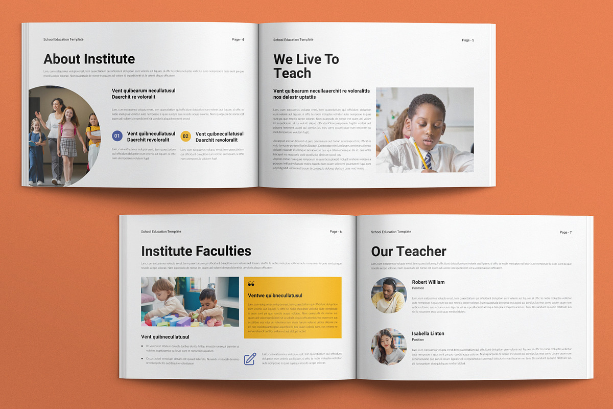 Education Template Landscape, a Brochure Template by E-Type (Photo 3 of 7)