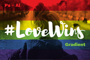 Love Wins | PS & AI Gradients, a Gradient Add-On by Riccardo Anelli (Thumbnail 1 of 5)