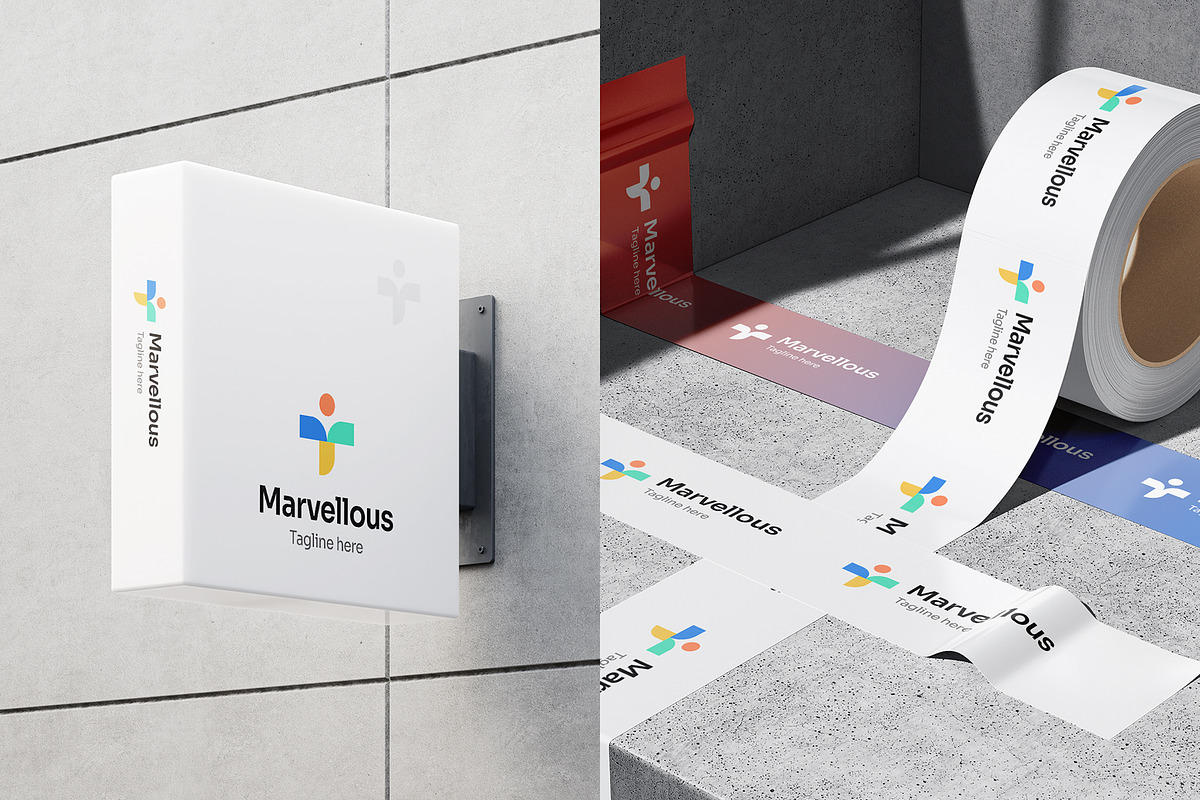 Pictogram Minimal Logo, a Branding & Logo Template by Dipak Dheer (Photo 5 of 6)