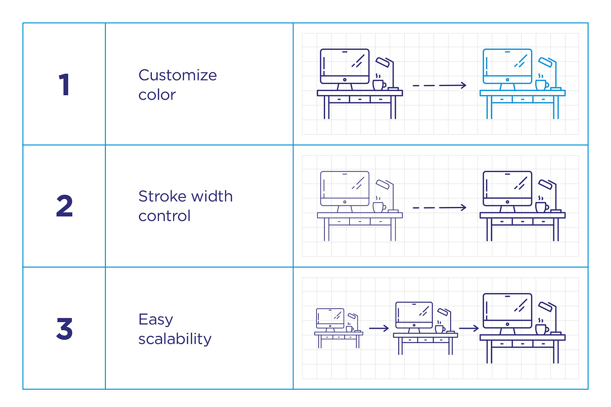 Business Line Icon Set, an Outline Icon by iStar Design (Photo 4 of 8)