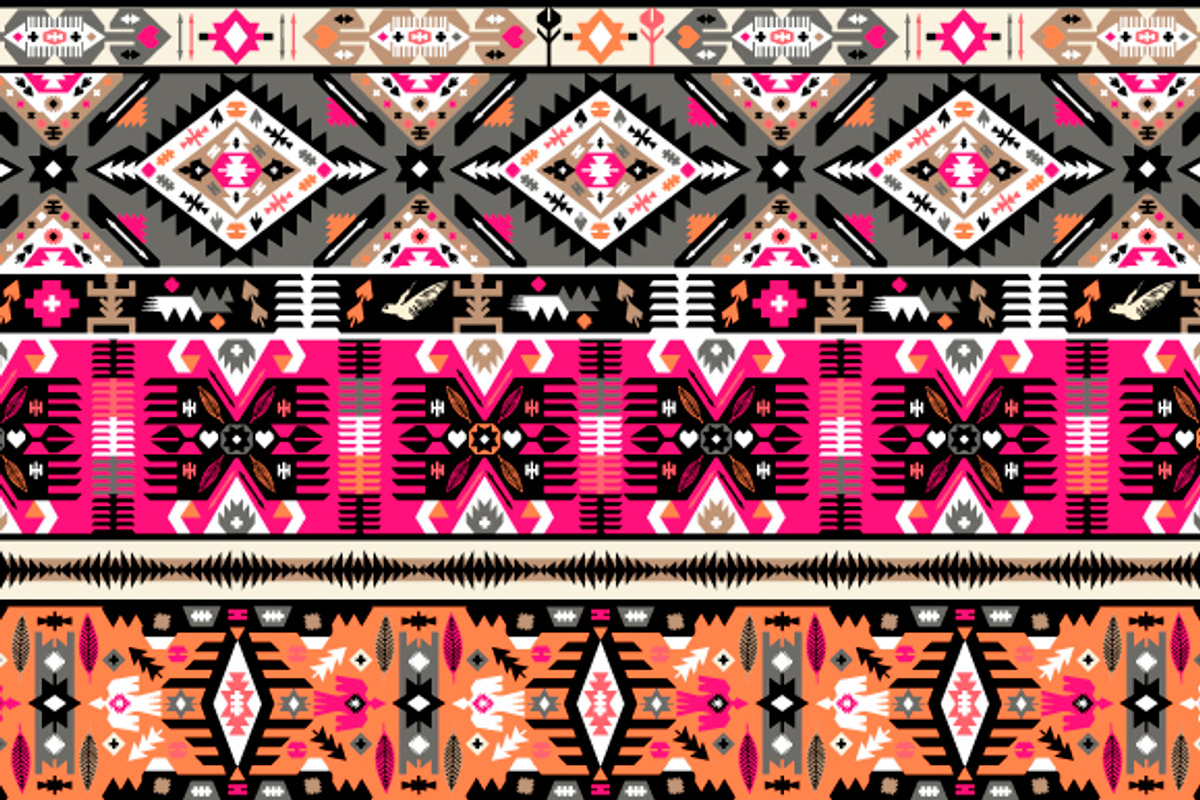 Collection Bright Aztec Patterns, a Pattern Graphic by tomuato (Photo 3 of 4)