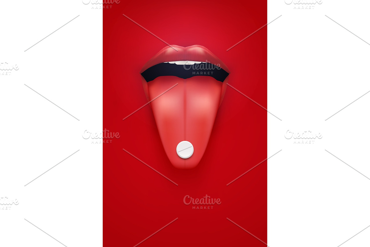 Poster of pills and vitamins, a Food Illustration by Vitamin