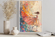 Little fairy. Watercolor. Wall Art., a Decorative Illustration by KENO Mascots (Thumbnail 7 of 7)